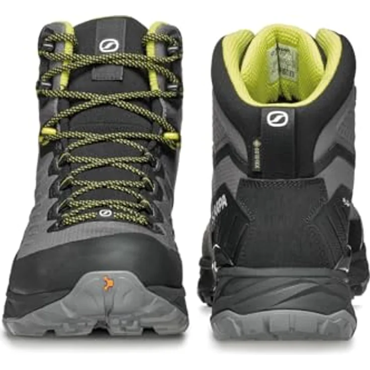 Scarpa Rush TRK LT GTX, Herren Wanderstiefel für Bergtouren, grau/lime, Größe 46,5 – Bild 2