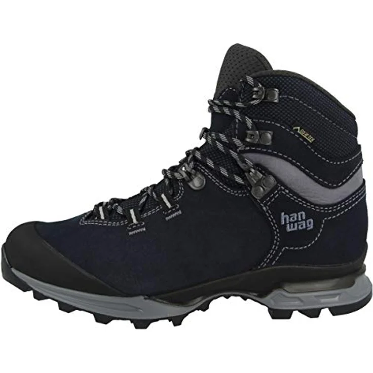 Hanwag Tatra Light Lady GTX, Damen Trekkingstiefel, wasserdicht und atmungsaktiv, Obermaterial aus Wildleder, Navy/Asphalt – Bild 1