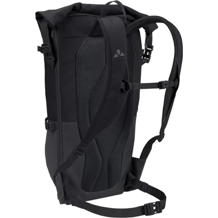 VAUDE CityGo II 23 Liter Schwarz, wasserdichter Rolltop Rucksack mit Laptop-Fach – Bild 2