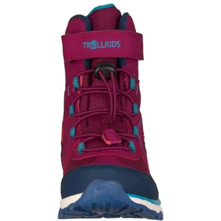 Trollkids Hafjell Winter-Stiefel, wasserdicht mit Fleecefutter, Helle Beere/Dunkeltürkis, Größe 30 – Bild 4
