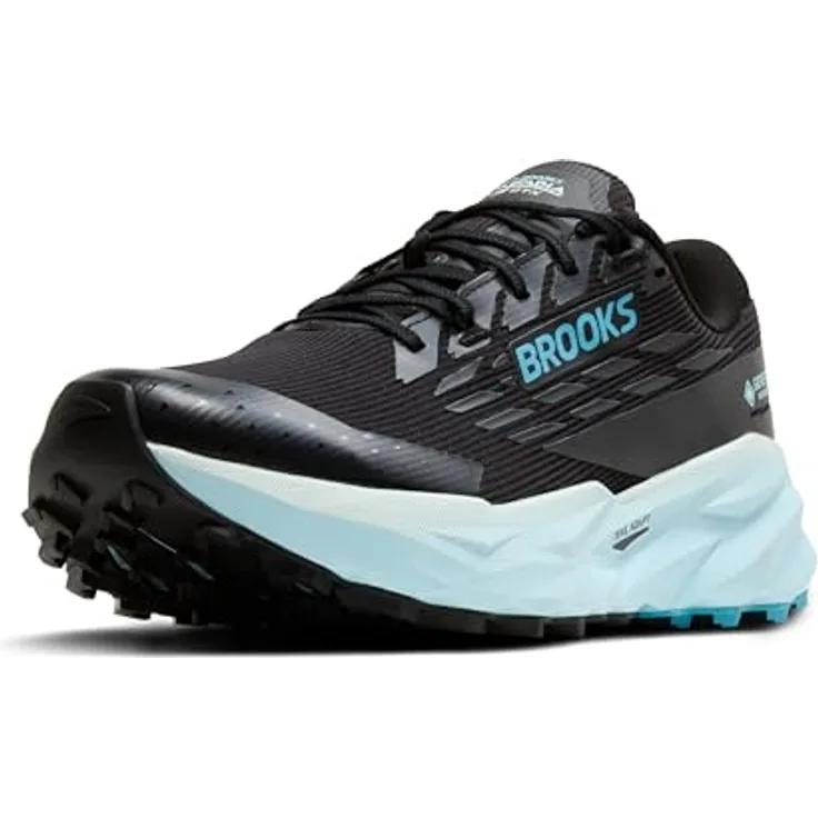Brooks Running Cascadia 19 GTX, Damen Laufschuhe für Trailrunning, Gore-Tex-Membran, Größe 38, Blau-Schwarz