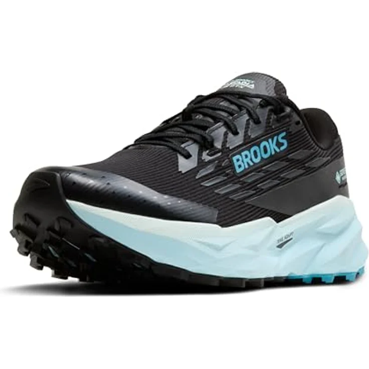 Brooks Running Cascadia 19 GTX, Damen Laufschuhe für Trailrunning, Gore-Tex-Membran, Größe 38, Blau-Schwarz – Bild 1