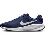 Nike Revolution 7, Laufschuhe für Herren mit weicher Dämpfung und mehr Platz im Vorfuß, blau, Größe 43
