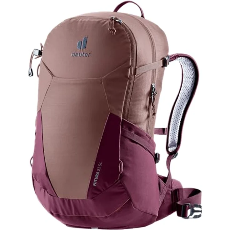 deuter Futura 21 SL Damen Wanderrucksack, 21 L, Aircomfort Netzrücken-System, ashrose-cassis – Bild 1