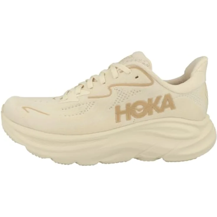 Hoka Clifton 10, Damen Laufschuhe, Größe 40, beige