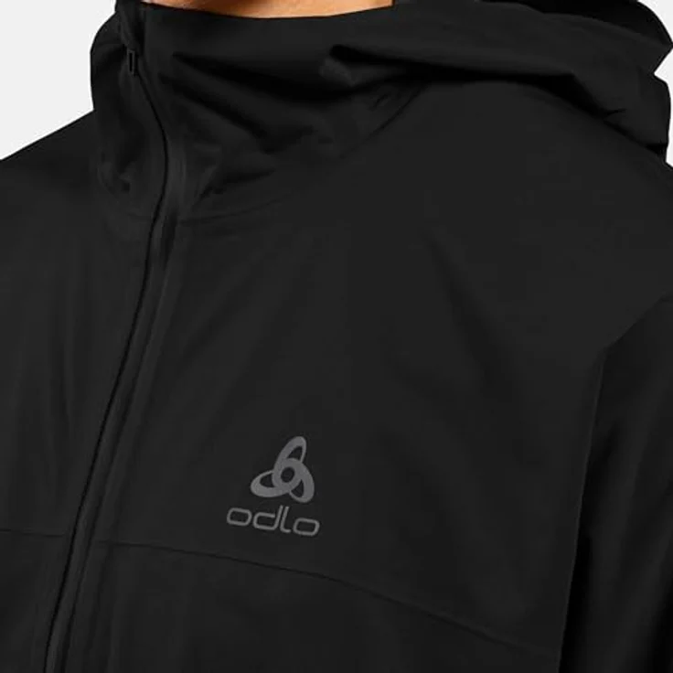 Odlo X-Alp Performance Knit Laufjacke, Herren, Wasserdicht, Atmungsaktiv, Farbe: Schwarz, Größe:M – Bild 5