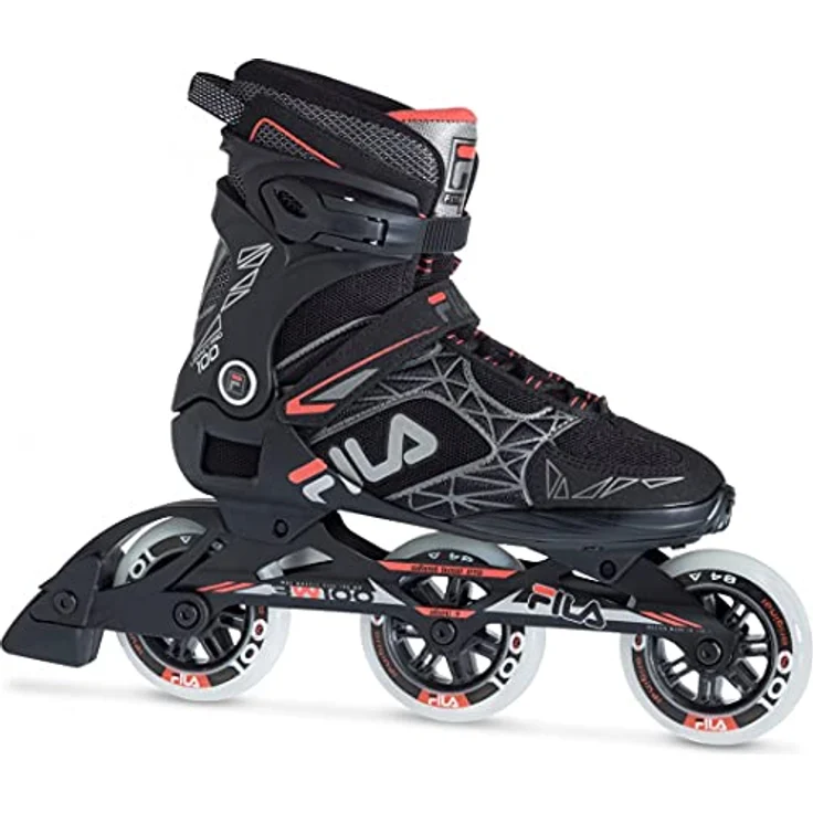 FILA 6000er Inline Skates, 43.5 mit Aluminium-Turntable, 100 mm Rädern und ABEC 7 Lagern – Bild 2