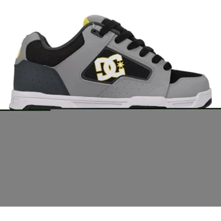 DC Shoes DC Coiler, Lederschuhe für Herren mit atmungsaktivem Mesh-Obermaterial, grau-schwarz, Größe 11 (UK) / 46 (EU) / 12 (US) – Bild 3