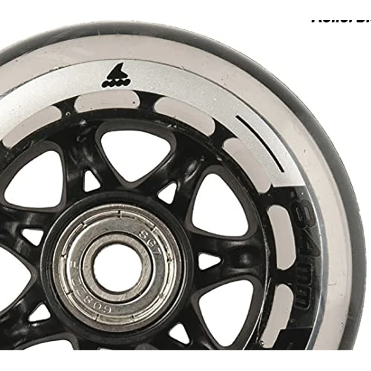 Rollerblade Wheelkit 84Mm/84A, langlebige Rollen mit SG7 Kugellager und 8mm Spacers für optimale Kontrolle und Geschwindigkeit – Bild 4
