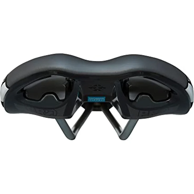 PRO Bike Gear Turnix Crmo, Fahrradsattel mit anatomischer Aussparung, 142/152 mm, Nylonbasis auf CrMo-Schienen, PU-Polsterung, ideal für Rennrad/Cyclocross – Bild 3