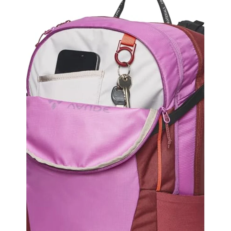 VAUDE Women's Wizard 22+4, Multifunktionaler 22+4 Liter Wanderrucksack mit ErgoShape-Schultergurten, recyceltem Polyamid, erweiterbarem Volumen und gepolsterter Hüftgurt Tasche – Bild 5