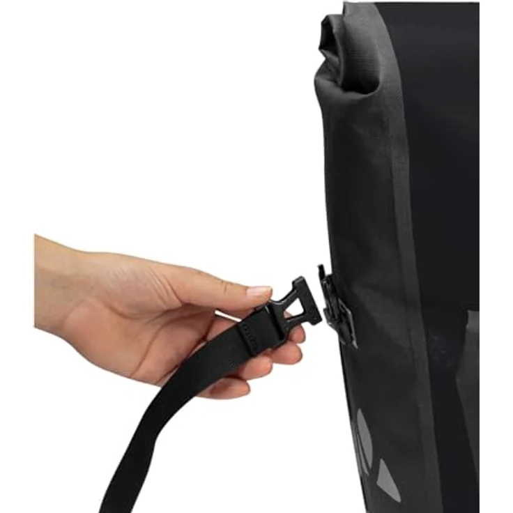 Vaude Velotasche, Gepäckträgertasche mit wasserdichtem Wickelverschluss, 25.50 l, QMR 2.0 Befestigungssystem, abnehmbarer Schultergurt – Bild 5