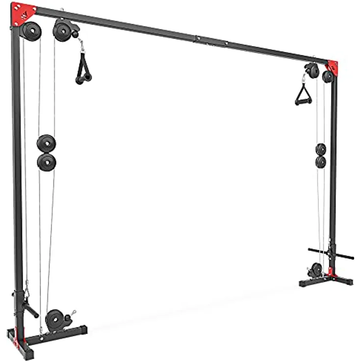 Marbo Sport Cable-Crossover Maschine Kabelzugturm Kabelzugbrücke Kraftstation MH-W103 2.0 | Rotierende Seilrollen und Hantelscheibenbeladung