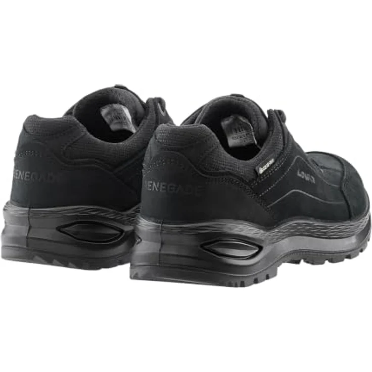 Lowa RENEGADE EVO GTX LO Ws 37, Wanderschuhe aus wasserdichtem Nubukleder in schwarz/schwarz mit Vibram® Sohle und GORE-TEX® Membrane – Bild 5