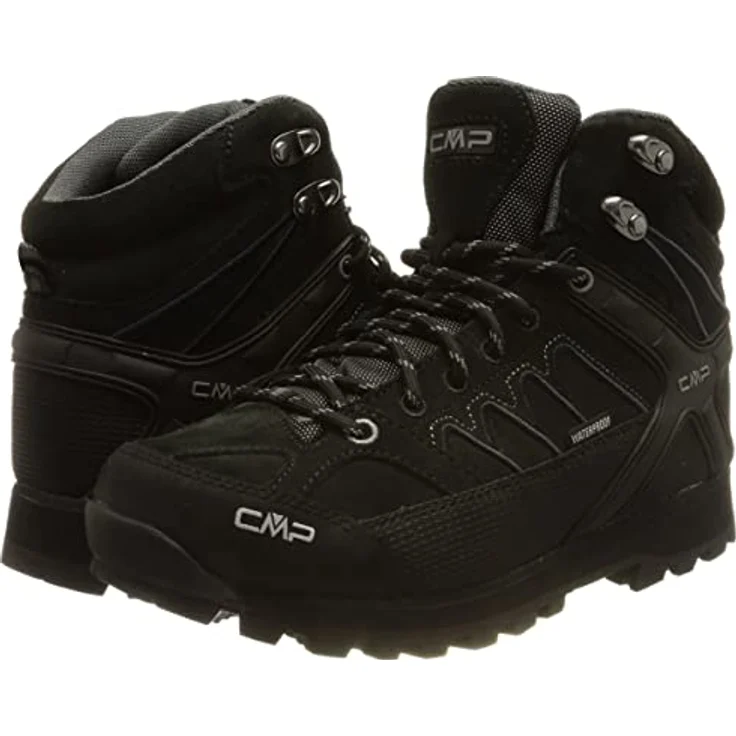 CMP Herren Trekking Schuh Moon Mid WP, Wasserfester High-top Wanderschuh aus Wildleder und beschichtetem Leder, Braun – Bild 7
