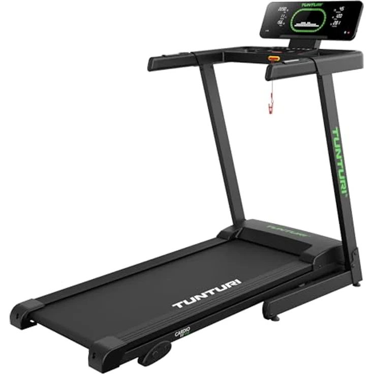 Tunturi Cardio Fit T30 Laufband - Walking Pad mit 23 Programmen, klappbar, kompakt, Geschwindigkeitsbereich 0,8 bis 14,0 km/h für Zuhause – Bild 1