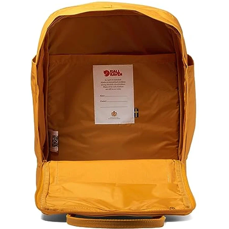 Fjällräven 23523 Kånken Laptop 13" Unisex Sports Backpack - Adult Ochre OneSize, Ochre - Wasserfeste Wander-Rucksack mit reflektierendem Logo – Bild 3