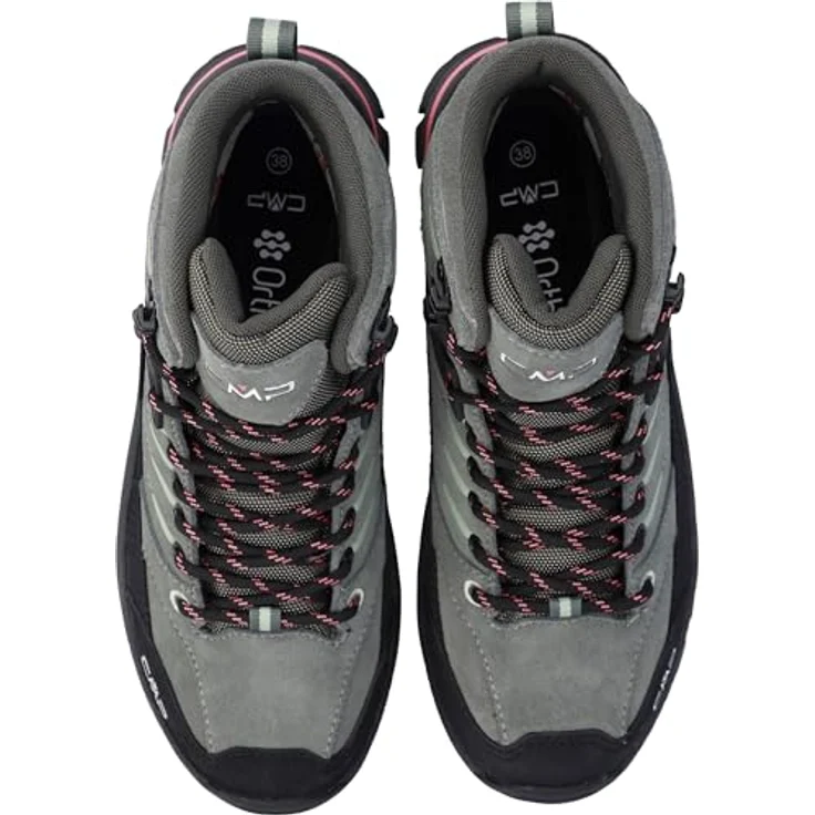CMP Rigel 2.0 Mid Wmn Wp Trekking Schuhe, knöchelhoch, atmungsaktiv und wasserdicht, Avocado-Coral, Größe 42 – Bild 4