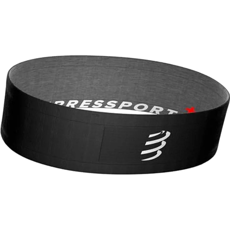 Compressport Free Belt, Ultraleichter Laufgürtel für Laufen, Radfahren und Klettern, Atmungsaktiv, Schwarz, Verschiedene Größen – Bild 1