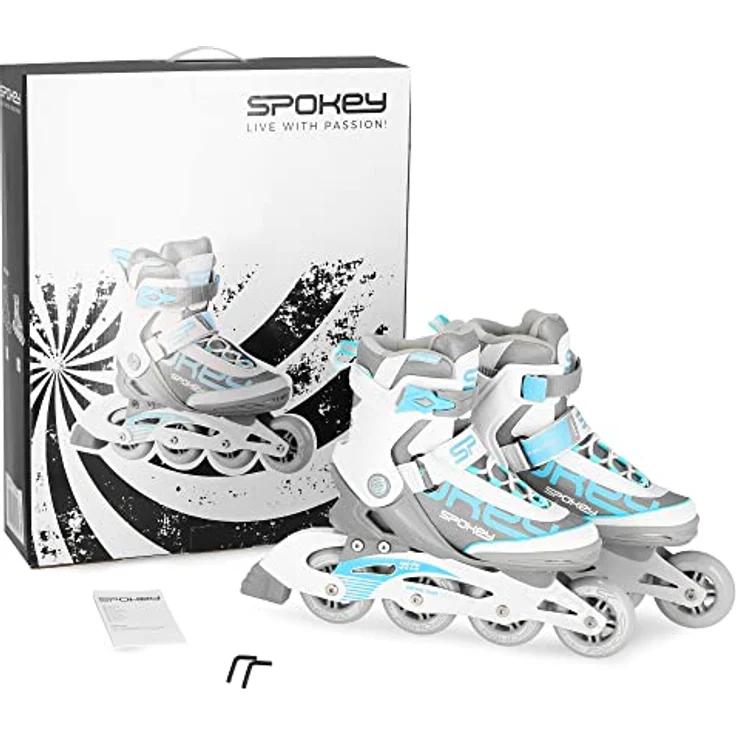 Spokey Prime Pro Inline Skates, 80 mm Rollen mit ABEC9 Carbon Lagern, Größe 38 – Bild 7