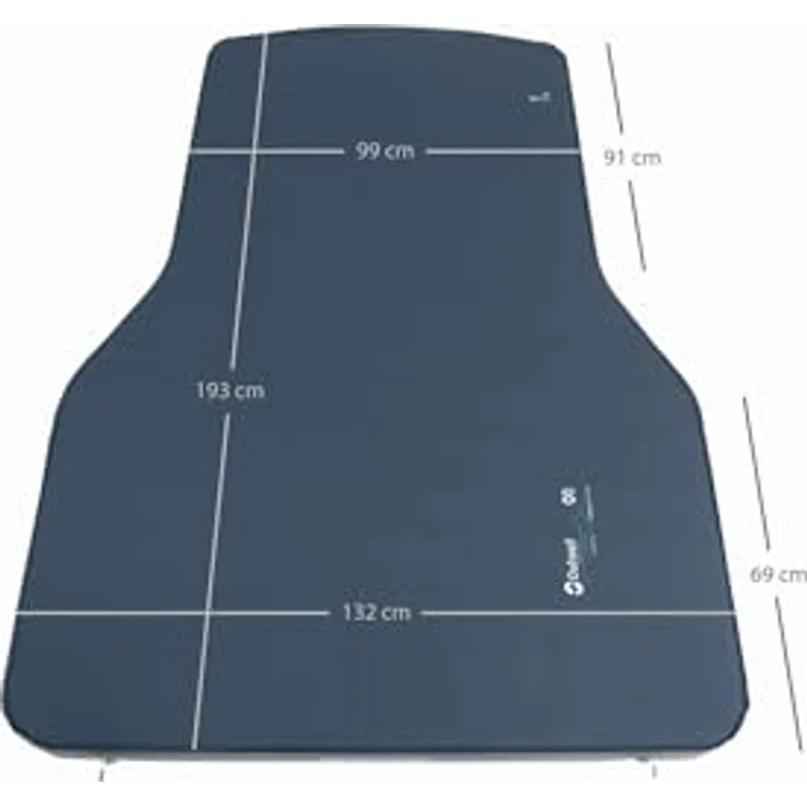 Outwell Dreamboat Campercar Isomatte, selbstaufblasend mit FHF-Ventilen, optimaler Schlafkomfort für Tesla Y und Skoda Enyaq, strapazierfähiger Stretch-Polyester-Bezug – Bild 3