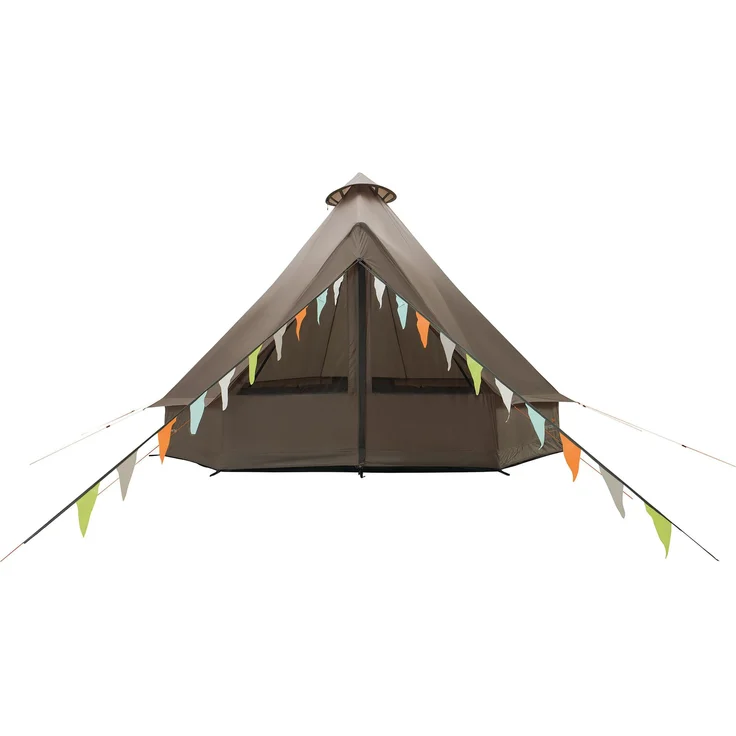 Easy Camp Vaulen Tipi Zelt für 7 Personen, 10.80 kg, mit Netzfenstern und Lüftungsöffnungen, ideal für Gruppen-Camping