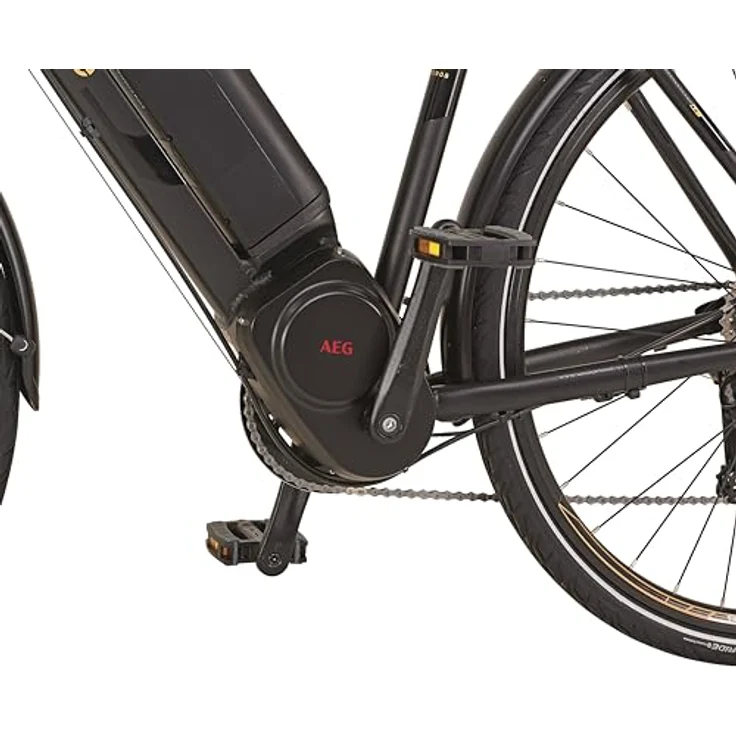 Prophete Entdecker Esport 28" Elektrofahrrad – 250W AEG Mittelmotor, 140 km Reichweite, 10-Gang Kettenschaltung, hydraulische Scheibenbremsen, 70 Lux LED, proKey Wegfahrsperre, schwarz matt – Bild 3