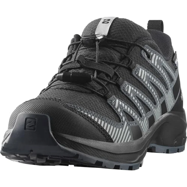 Salomon XA PRO V8 WP J, wasserdichter Outdoorschuh mit Schnellverschluss und strapazierfähigem Obermaterial – Bild 2
