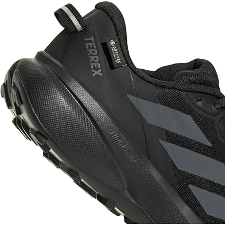 adidas Terrex Tracefinder Plus Gtx, wasserdichte Trailrunning Schuhe mit griffiger Sohle, cblack/grefiv/cblack, Größe: 9 – Bild 4