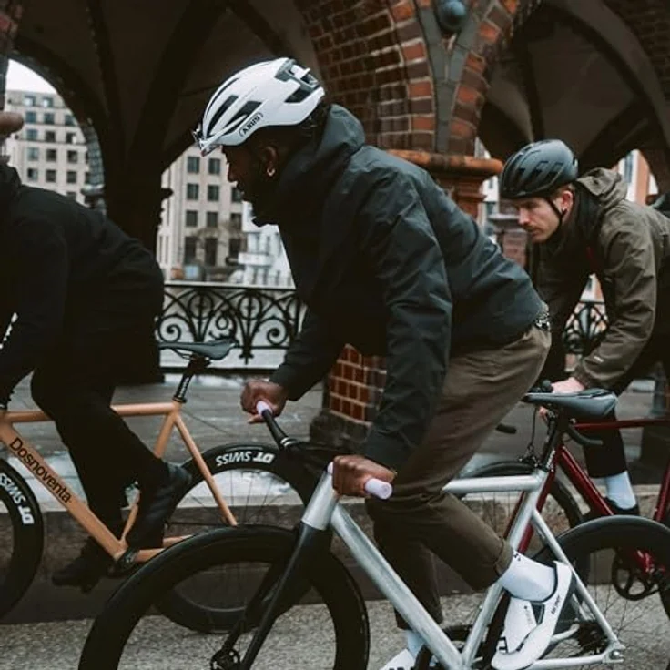 Abus WingBack Velohelm, 54-58 cm, minimalistisches Design mit tiefen Belüftungskanälen und flatterfreien FlowStraps-Gurtbändern – Bild 7