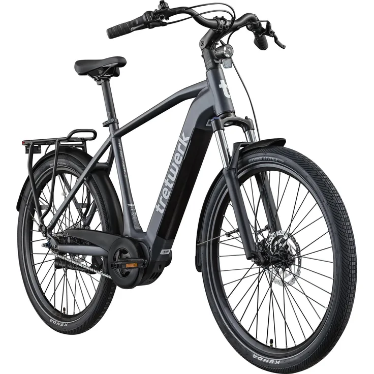 Tretwerk Amber Nexus SUV E Bike, 27,5 Zoll, 250 W Mittelmotor, 550 Wh Akku, anthrazit