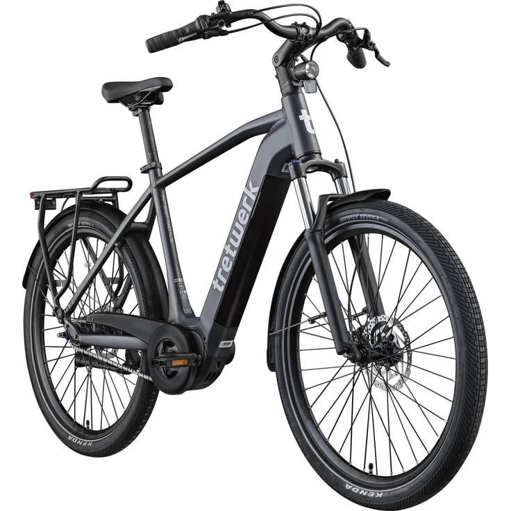 Tretwerk Amber Nexus SUV E Bike, 27,5 Zoll, 250 W Mittelmotor, 550 Wh Akku, anthrazit