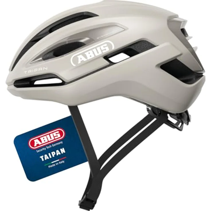 ABUS Gravel-Helm Taipan - leichter, gut belüfteter Fahrradhelm mit Brillenhalterung für Jugendliche, Frauen und Männer - Größe M, beige – Bild 1