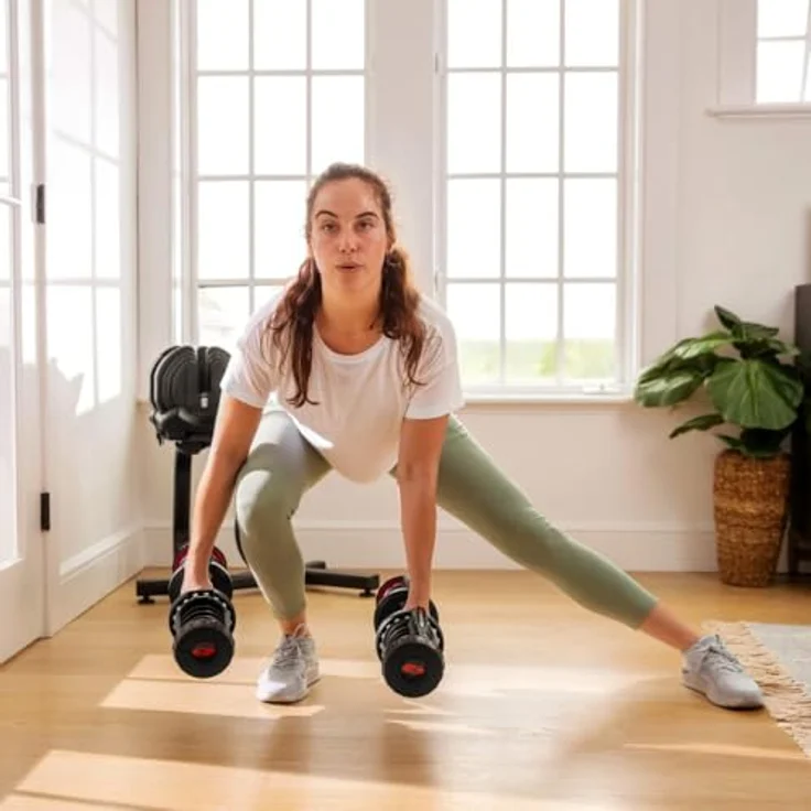 BowFlex SelectTech 1090i, verstellbare Hanteln (Paar) mit individuell einstellbarem Gewicht bis 40 kg – Bild 4