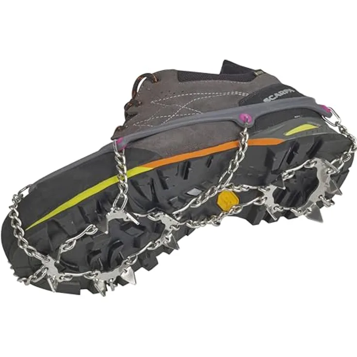 C.A.M.P. Ice Master Light, Steigeisen S 36/38 mit 13 rostfreien Edelstahl-Zacken, grau/lila