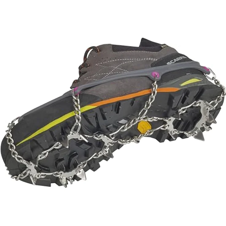 C.A.M.P. Ice Master Light, Steigeisen S 36/38 mit 13 rostfreien Edelstahl-Zacken, grau/lila – Bild 1