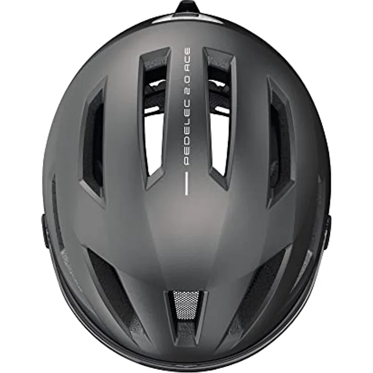 Abus Pedelec 2.0 Ace, Velohelm (52 - 57 cm) mit integriertem Licht und Regenhaube, für urbanen Einsatz – Bild 4
