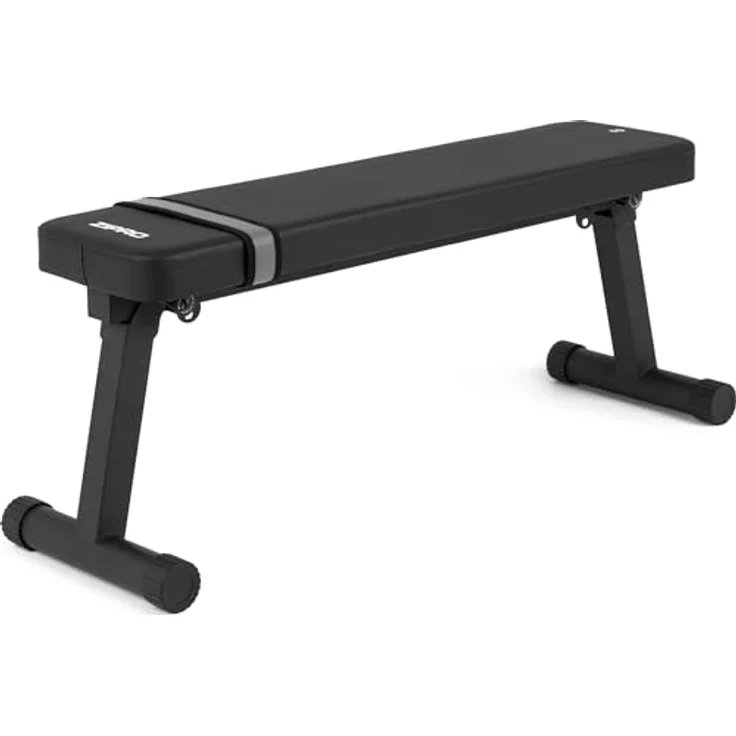 Zipro klappbare Trainingsbank Plank, Flachbank mit Tragegurt und Befestigungsgurt, Belastung 230kg, multifunktionale Hantelbank – Bild 5