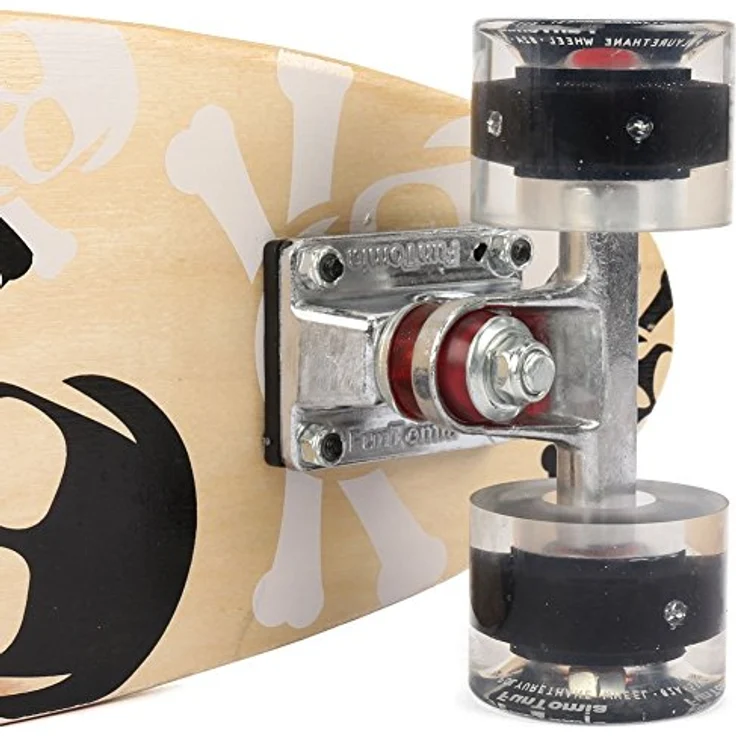 FunTomia Mini-Board Cruiser Skateboard 57cm, 7-lagiges kanadisches Ahornholz, ABEC-9 Kugellager, wählbare LED Rollen, Belastbarkeit 100 kg – Bild 5