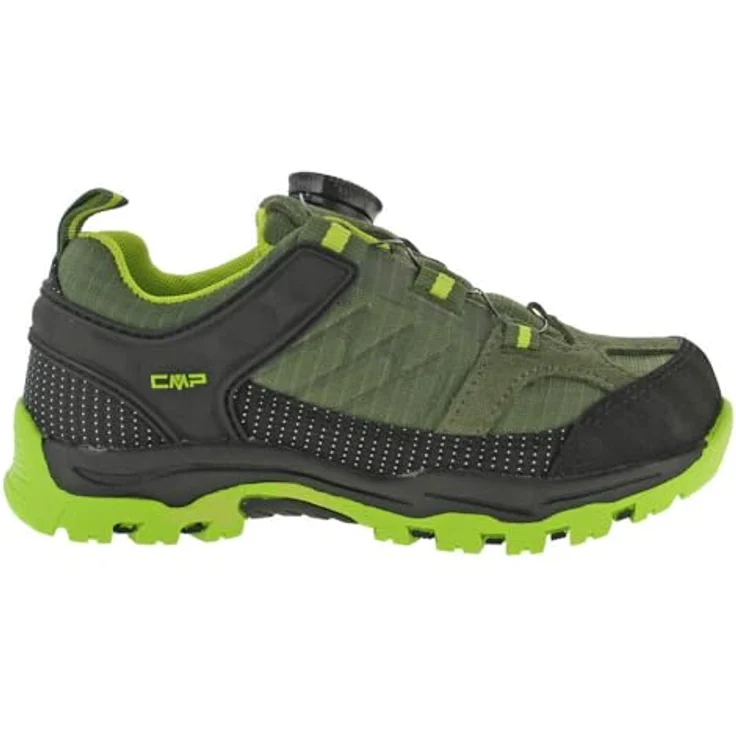 CMP Kids Kiruna Low Fitgo Trekking Shoes WP, wasserdichte Outdoorschuhe mit stabilisierender Dämpfung, Kaki-Acido, Größe 40 – Bild 4