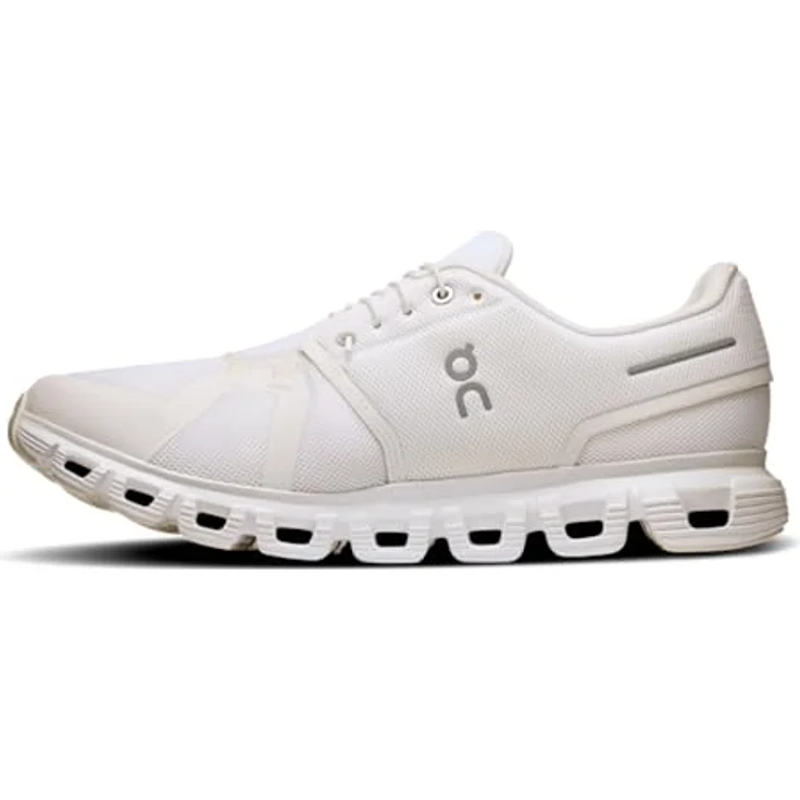 On Running Cloud 6, Herren Laufschuhe mit Zero-Gravity CloudTec und verbesserter Passform, Weiss, Größe 44.5 – Bild 4