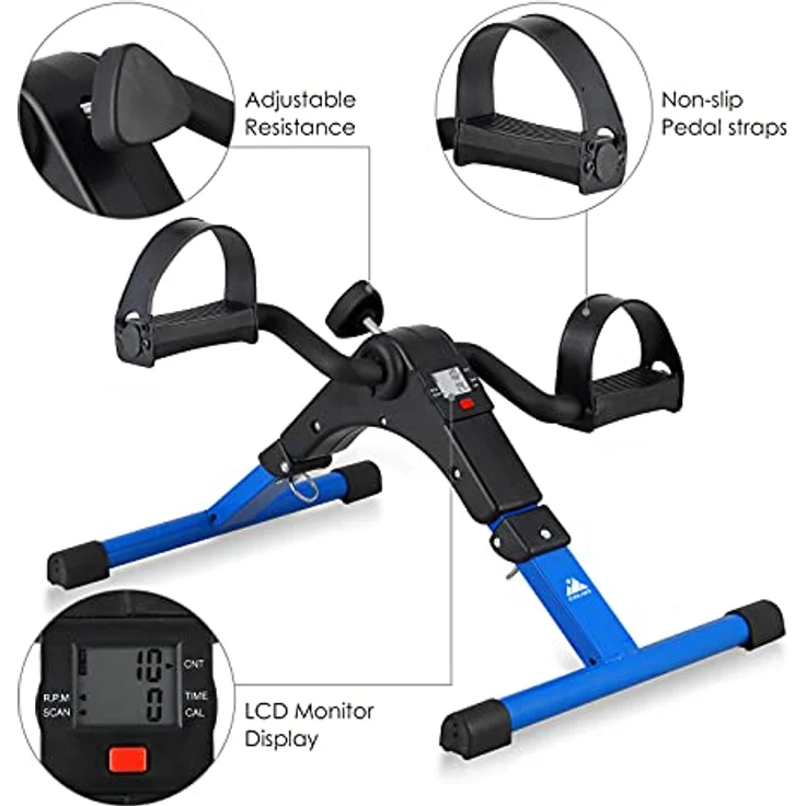 EVOLAND Mini Bike, Arm und Beintrainer Heimtrainer, Hometrainer, Fitnesstrainer, Sportgerät, Minifahrrad Bewegungstrainer Fitnessgerät für Zuhause Büro – Bild 2