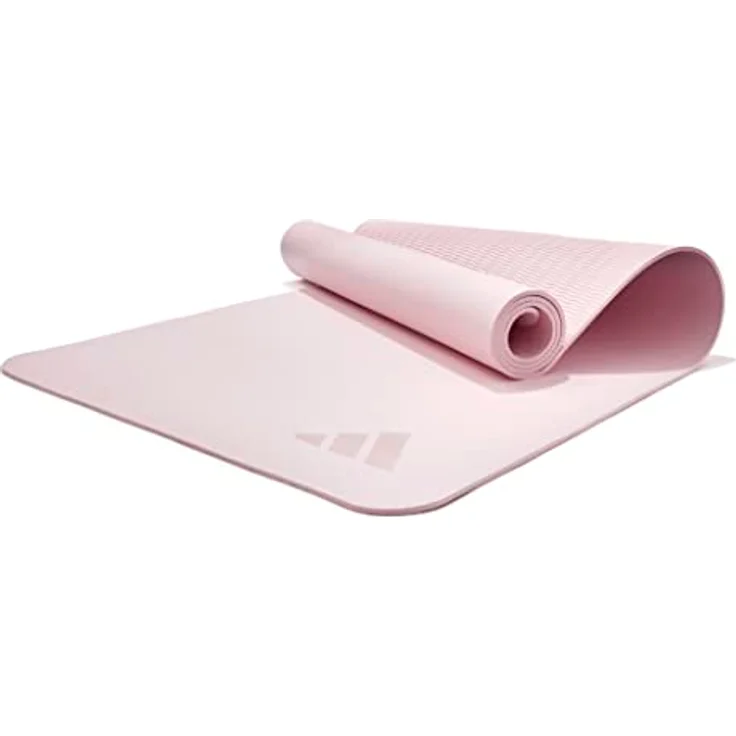 adidas Premium Yogamatte 5 mm, TPE/EVA, klar rosa, rutschfest und stabil – Bild 1