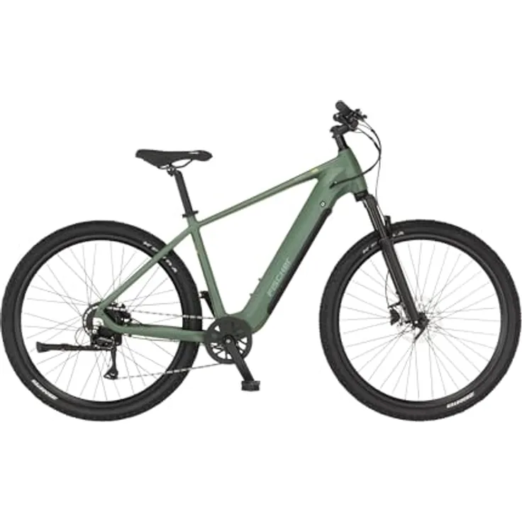 FISCHER E-Bike MONTIS MOVE 01, 29 Zoll, Rahmenhöhe 48 cm, 474 Wh Akku, Heckmotor, SHIMANO 8-Gang Kettenschaltung, grün