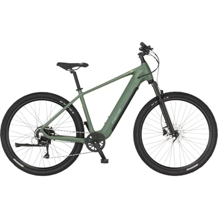 FISCHER E-Bike MONTIS MOVE 01, 29 Zoll, Rahmenhöhe 48 cm, 474 Wh Akku, Heckmotor, SHIMANO 8-Gang Kettenschaltung, grün – Bild 1