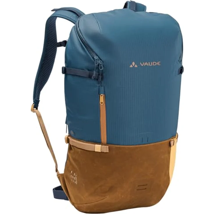 VAUDE Cityrucksack CityGo II 30 Liter Blau, Laptop-Fach, Rolltop, wasserdicht, Damen & Herren – Bild 1