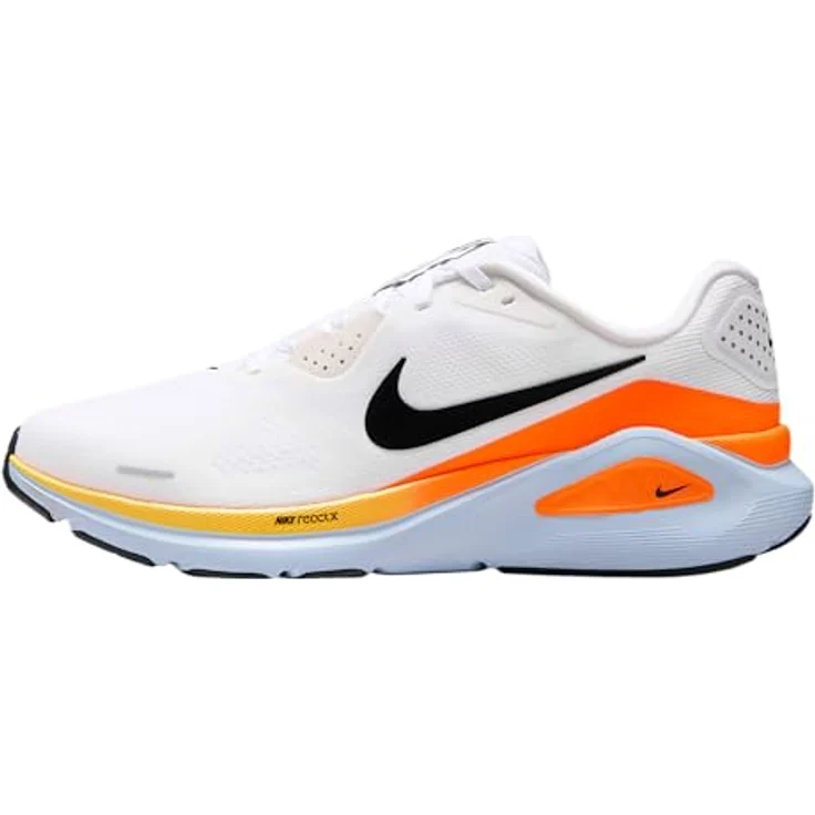 Nike Structure 26, Laufschuh für Straßenläufe mit ReactX-Schaumstoff, Weiß, Gr. 45.5 – Bild 1