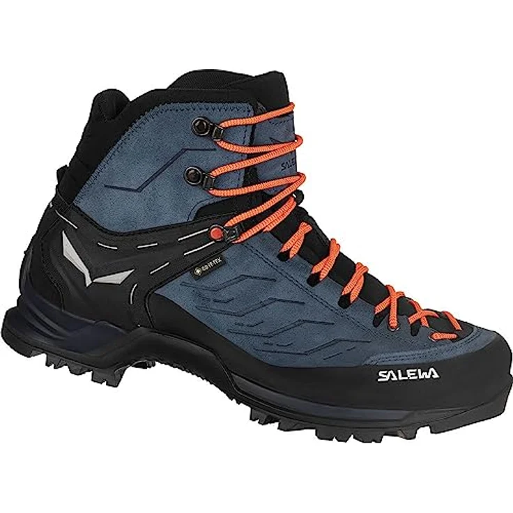 Salewa MTN Trainer Mid GTX, Herren Wanderschuhe mit GORE-TEX-Membran, Vibram-Sohle, mittelsteife Sohle, Blau, Größe 46.5 – Bild 3
