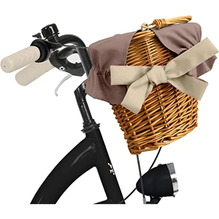 Milordbikes City-Fahrrad, Schwarz und Creme, 46 cm, leicht rollende 700C Reifen, Metallrahmen, Freizeit und Sport – Bild 5