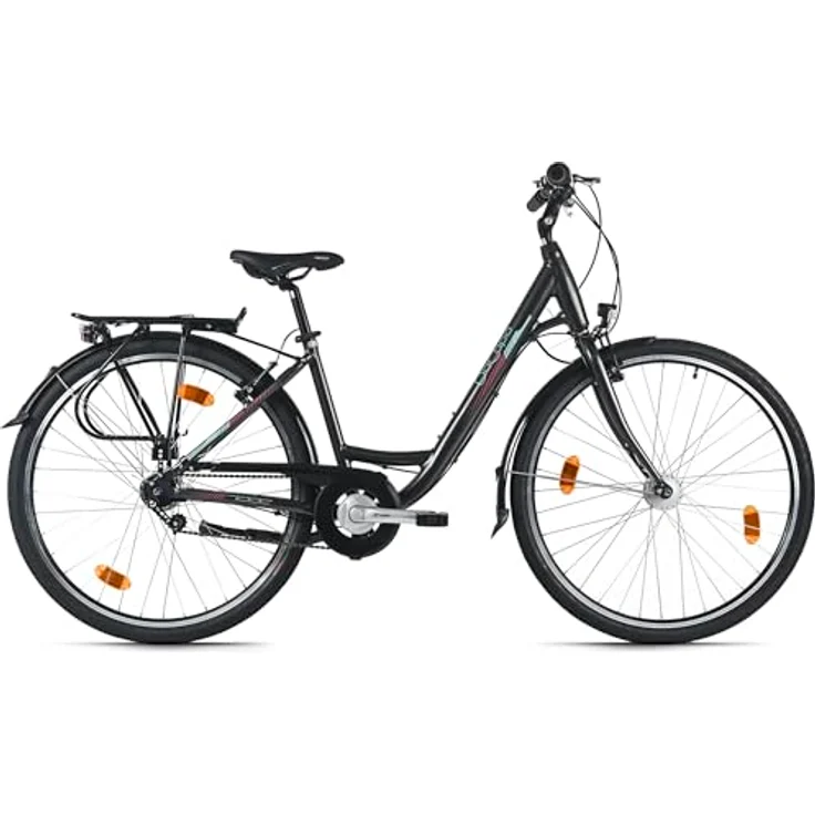 DACAPO Damenrad Padova 28'', Cityfahrrad mit 7 Gängen, RH 48 cm, schwarz – Bild 2
